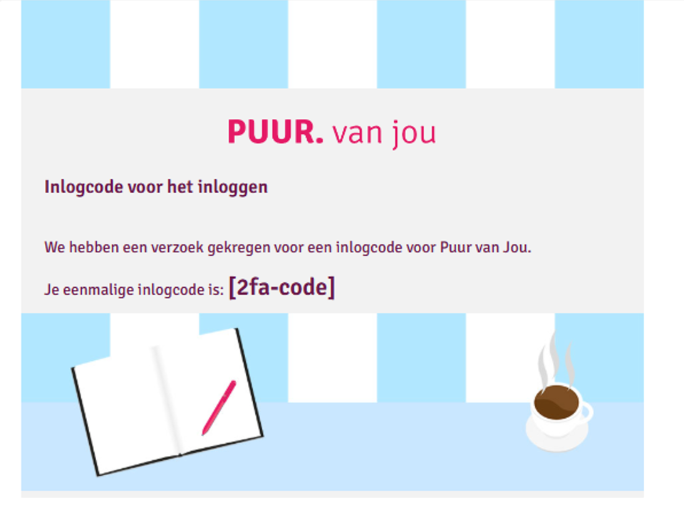 inlogcode 2FA normaal inloggen